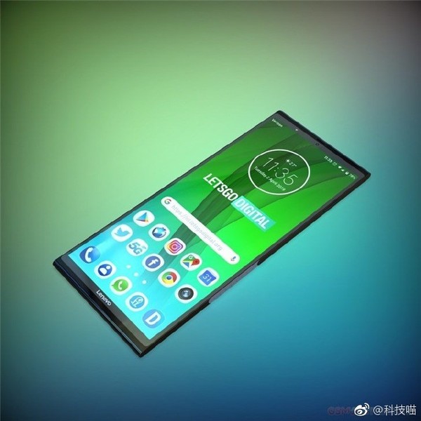 联想折叠手机专利意外走光 看着像加长款带鱼屏 联想折叠手机  第3张