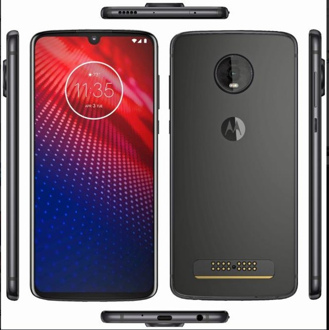 Moto Z4新渲染图曝光：水滴屏后置单摄