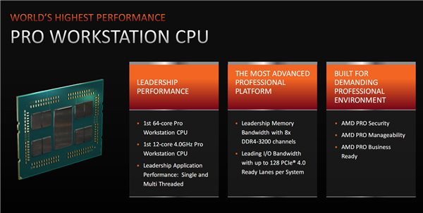 AMD正式发布线程撕裂者PRO：一颗64核心秒杀两颗28核心