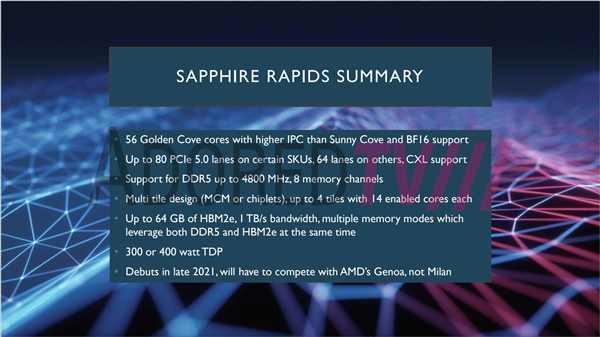 Intel下代至强实锤：56核心、首发DDR5、功耗350W