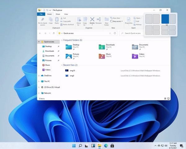 Windows 11提前偷跑：任务栏、开始菜单大改、圆角设计增多