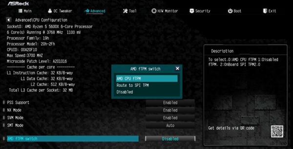 无需额外购买TPM 2.0模块！华擎公布支持Win11主板列表