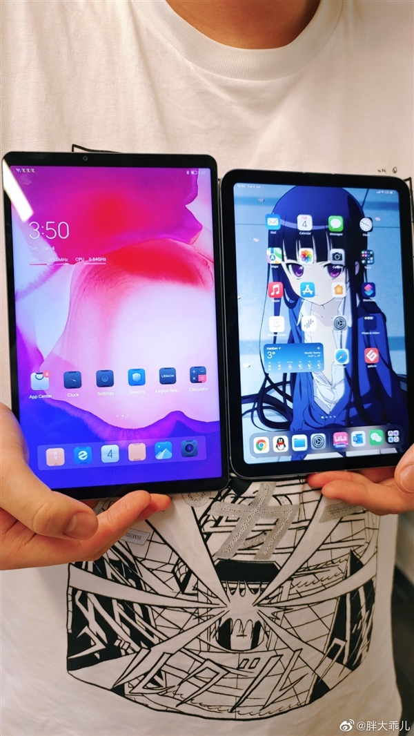 8寸2.5K高刷屏！联想拯救者Y700游戏平板/iPad mini 6对比图出炉