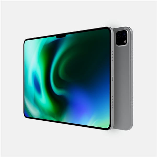 2022款新iPad Pro渲染图曝光：刘海屏来了！造型感人