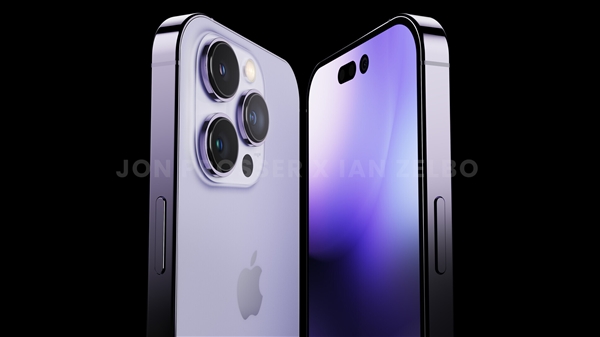 iPhone 14 Pro最新高清外形图公布：淡紫色美如画