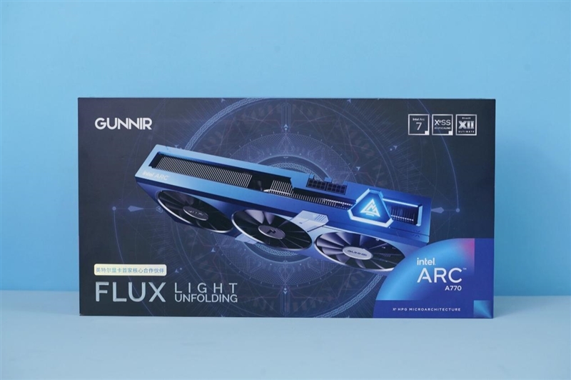 最强非公！蓝戟Intel Arc A770 Flux OC显卡评测：2K分辨率比RTX 3060快9%