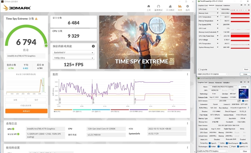最强非公！蓝戟Intel Arc A770 Flux OC显卡评测：2K分辨率比RTX 3060快9%