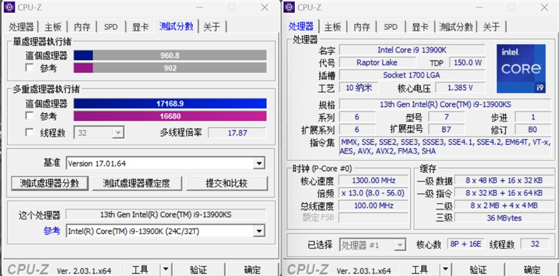 酷睿i9-13900KS评测：全核6.0GHz超频达成