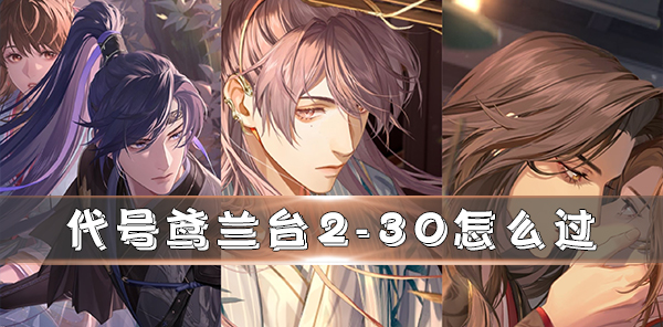 代号鸢兰台2-30攻略（代号鸢兰台2-30怎么过）