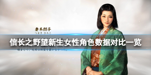 信长之野望练度（信长之野望新生女性角色数据对比一览）