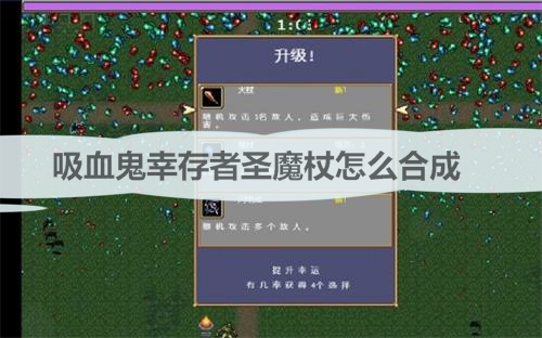 吸血鬼任务怎么做（吸血鬼幸存者圣魔杖怎么合成）