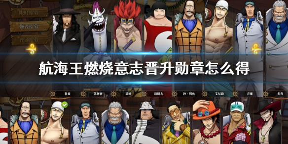 海贼王燃烧意志晋升勋章（航海王燃烧意志晋升勋章怎么得）
