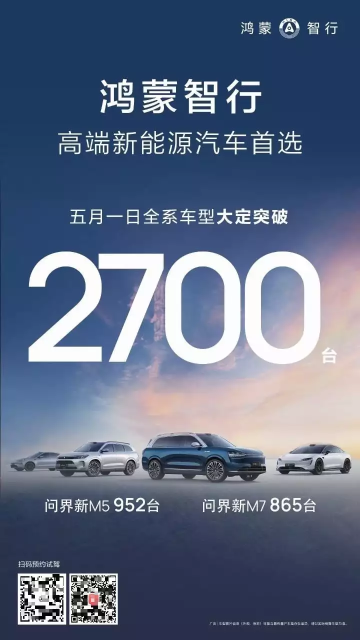 华为鸿蒙智行5月1日全系车型单日大定破2700台：问界新 M5 952 台越是爱一个男人，越是不能说的4个秘密（难以置信）