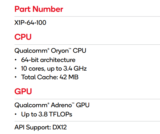 骁龙X Elite竟有四个版本!CPU、GPU频率各不相同