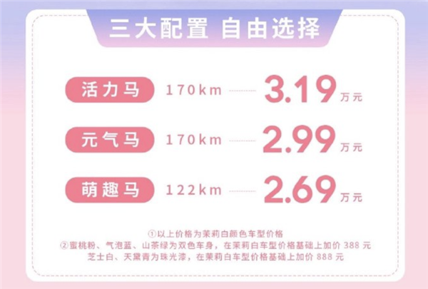 比宏光MINI还便宜!奔腾小马正式上市:售2.69万元起