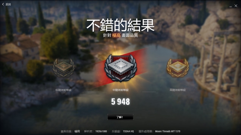 摩尔线程MTT S70显卡评测：5月驱动性能再次大幅提升 多款游戏超越GTX 1650