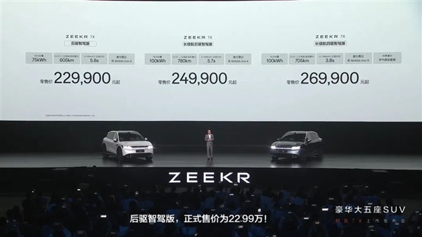 22.99万的极氪7X 拿什么打特斯拉和乐道？