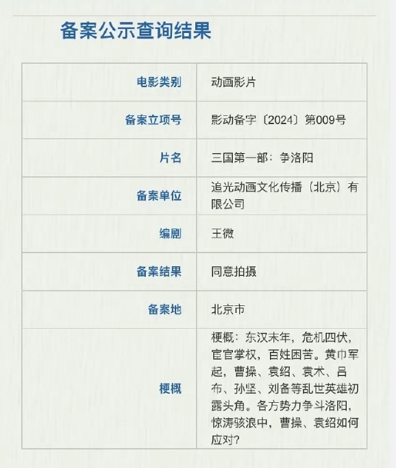 《三国》《水浒》动画电影明年上映！追光动画打造