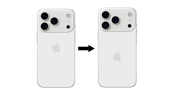 史上变化最大的苹果手机：曝iPhone 17 Pro的苹果Logo位置下移