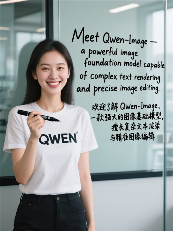 首个图像生成基础模型 通义千问深夜开源Qwen-Image 支持中英双语