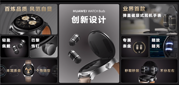 行业首创手表耳机二合一！华为WATCH Buds 2代年底亮相