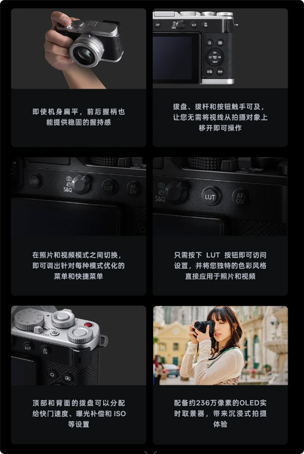 松下LUMIX L10发布：GH7同款CMOS 支持无裁切4K/120p视频